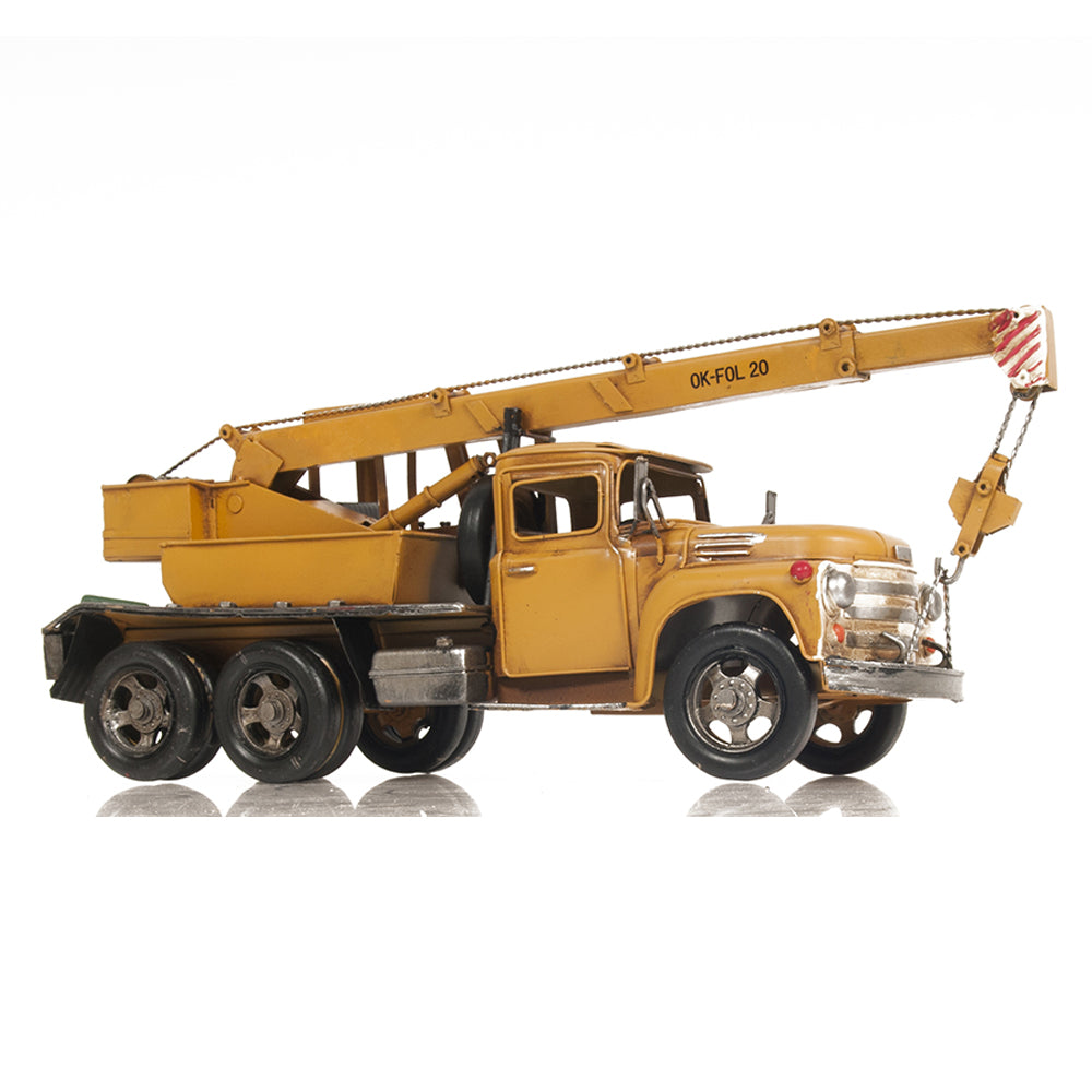Metal Handmade Crane Truck Model