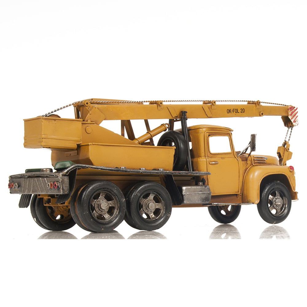 Metal Handmade Crane Truck Model