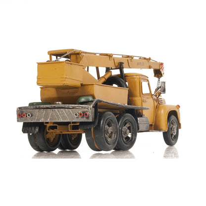Metal Handmade Crane Truck Model