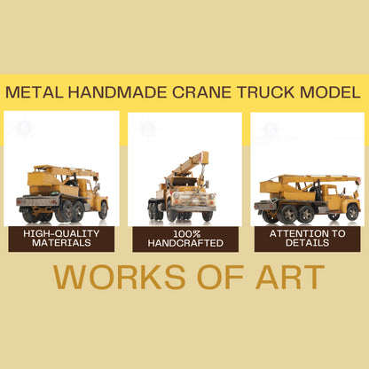 Metal Handmade Crane Truck Model