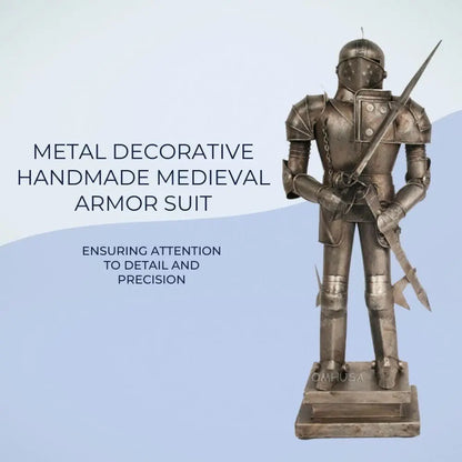 Metal Decorative Medieval Knight Suit of Armor