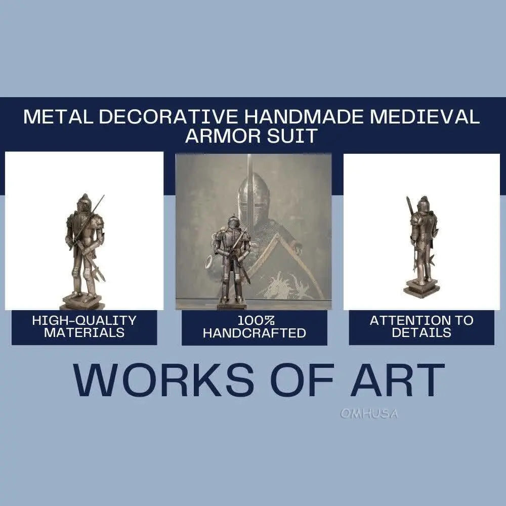 Metal Decorative Medieval Knight Suit of Armor