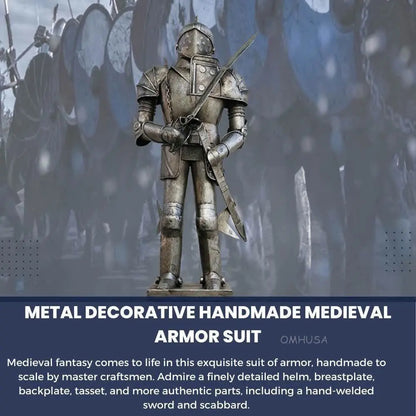 Metal Decorative Medieval Knight Suit of Armor