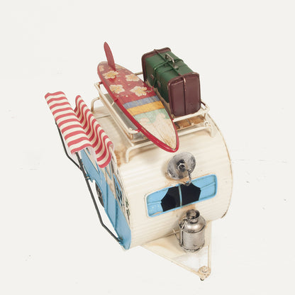 Classic Camper with photo frame piggy bank Metal