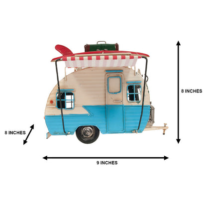 Classic Camper with photo frame piggy bank Metal