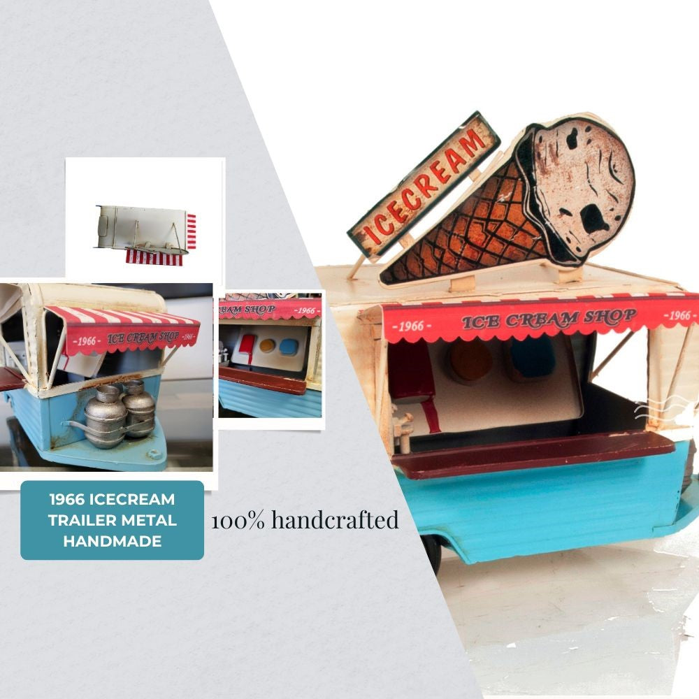 1966 Icecream Trailer Metal Handmade