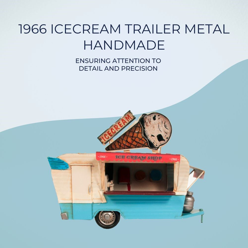 1966 Icecream Trailer Metal Handmade