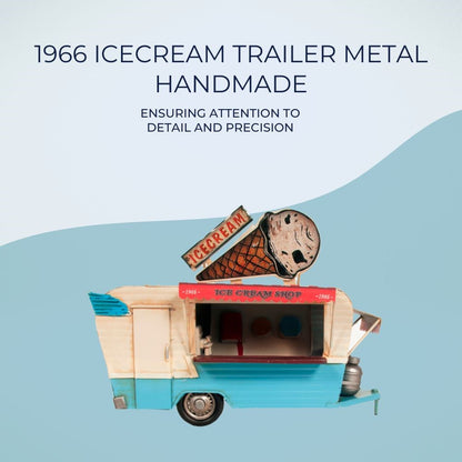 1966 Icecream Trailer Metal Handmade