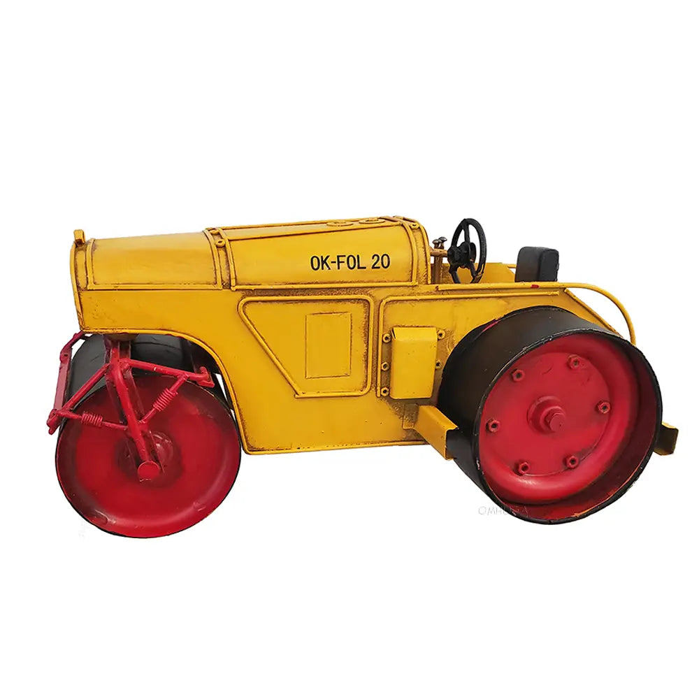 Metal Handmade Steam Roller Model