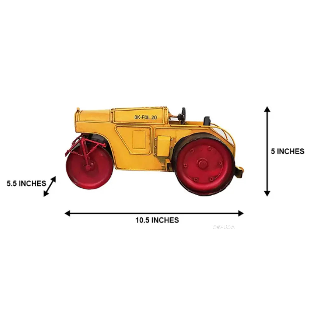 Metal Handmade Steam Roller Model