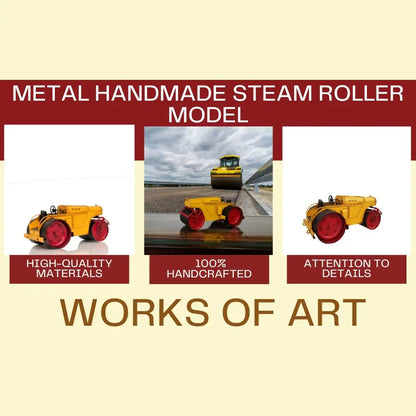 Metal Handmade Steam Roller Model