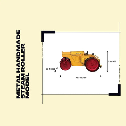Metal Handmade Steam Roller Model