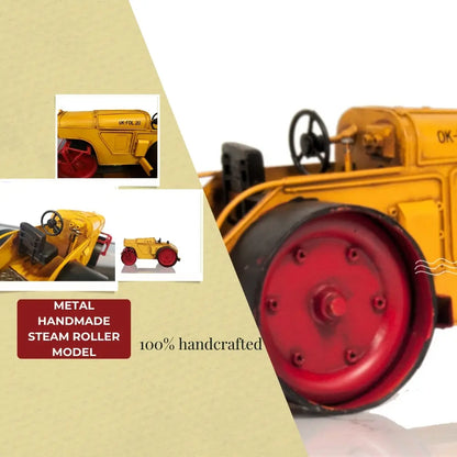 Metal Handmade Steam Roller Model