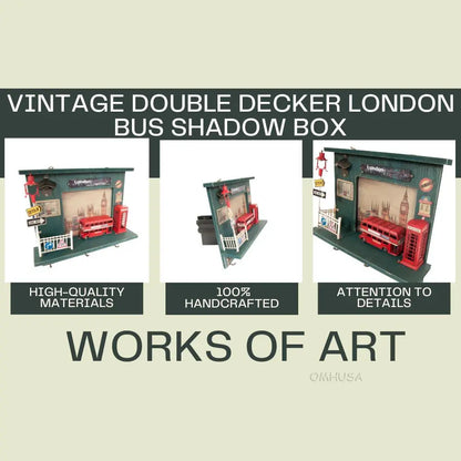 Vintage Double Decker London Bus Shadow Box – The Spyglass Shop