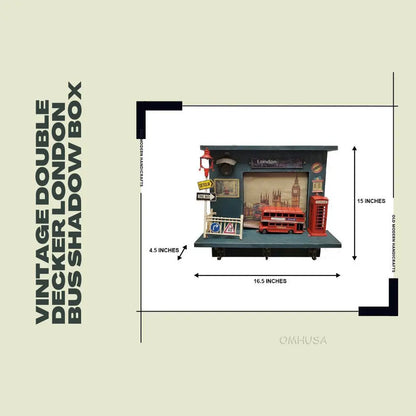 Vintage Double Decker London Bus Shadow Box – The Spyglass Shop