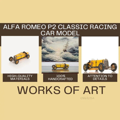 Alfa Romeo P2 Classic Racing Car Model