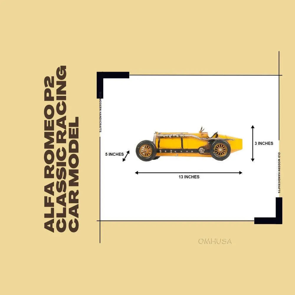 Alfa Romeo P2 Classic Racing Car Model