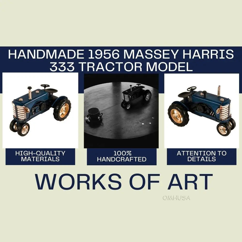 Handmade 1956 Massey Harris 333 Tractor Model
