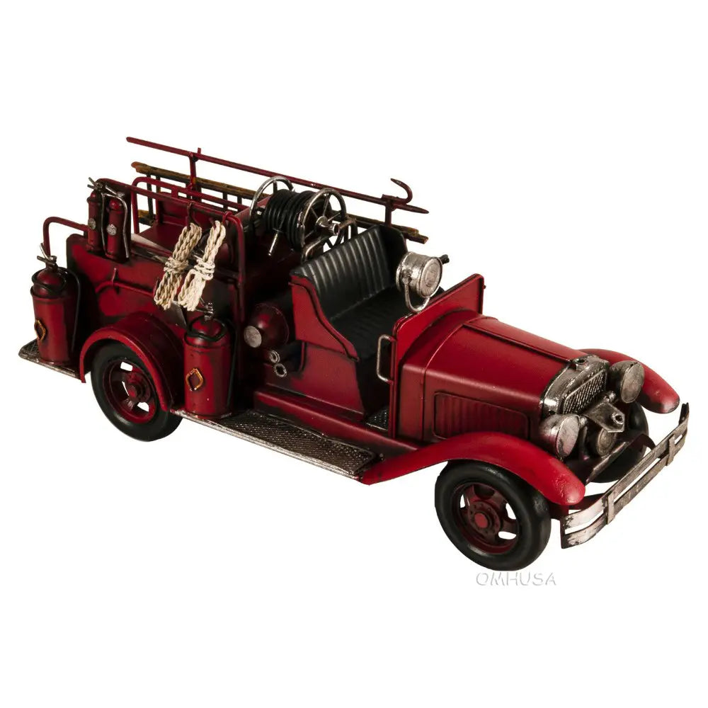 Handmade 1910s Fire Engine Truck Model