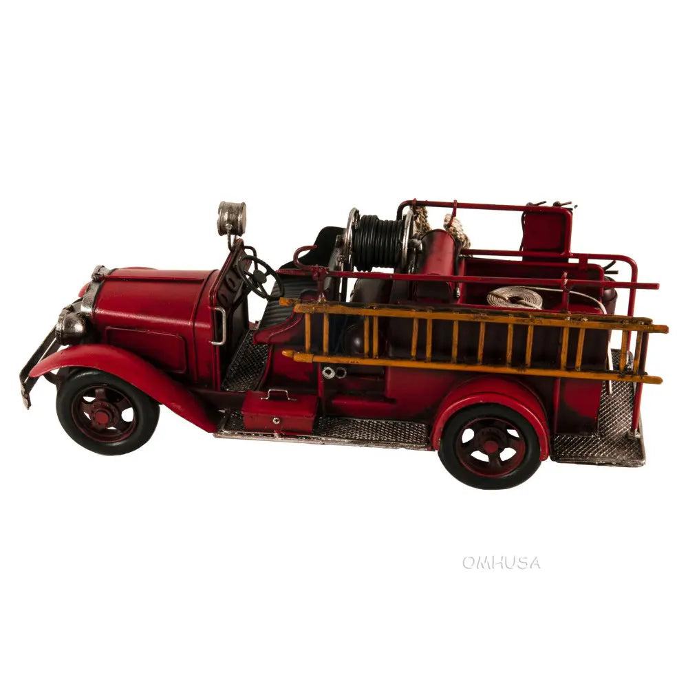 Handmade 1910s Fire Engine Truck Model