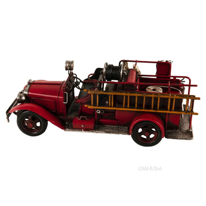 Handmade 1910s Fire Engine Truck Model