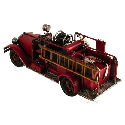 Handmade 1910s Fire Engine Truck Model
