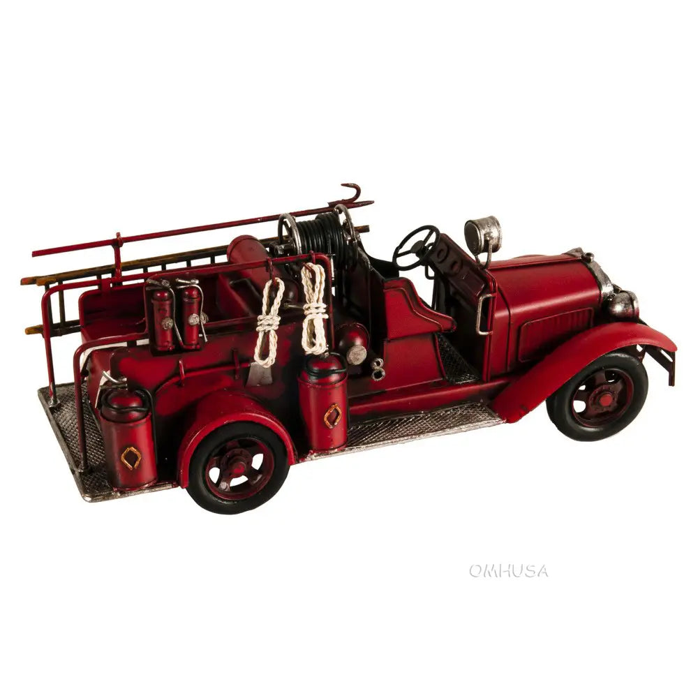 Handmade 1910s Fire Engine Truck Model