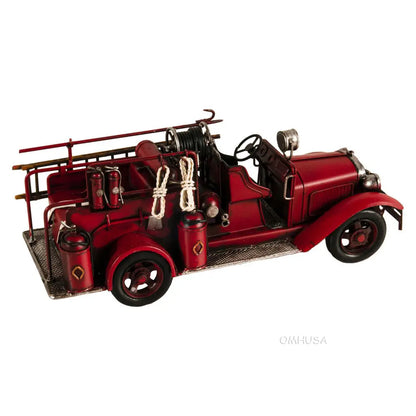 Handmade 1910s Fire Engine Truck Model