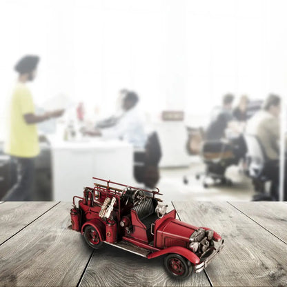 Handmade 1910s Fire Engine Truck Model