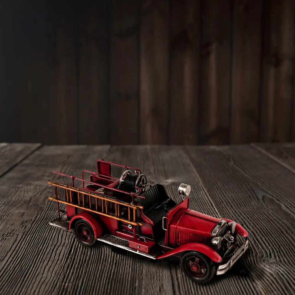 Handmade 1910s Fire Engine Truck Model