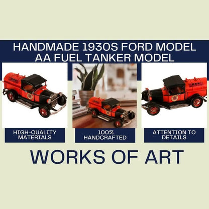 Handmade 1930s Ford Model AA Fuel Tanker Model