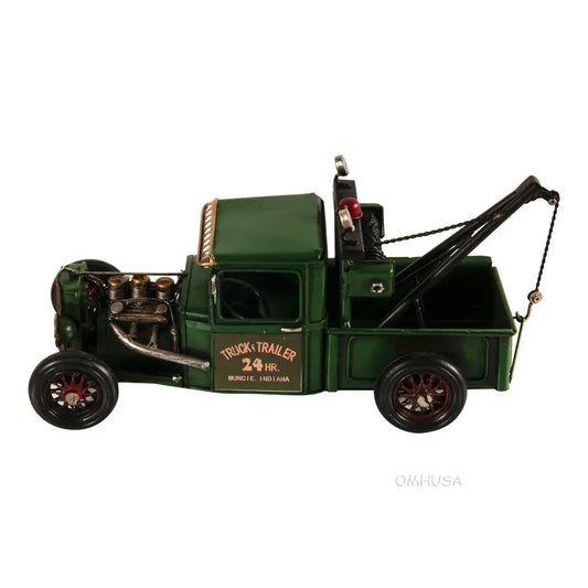 Handmade Vintage Tow Truck Model