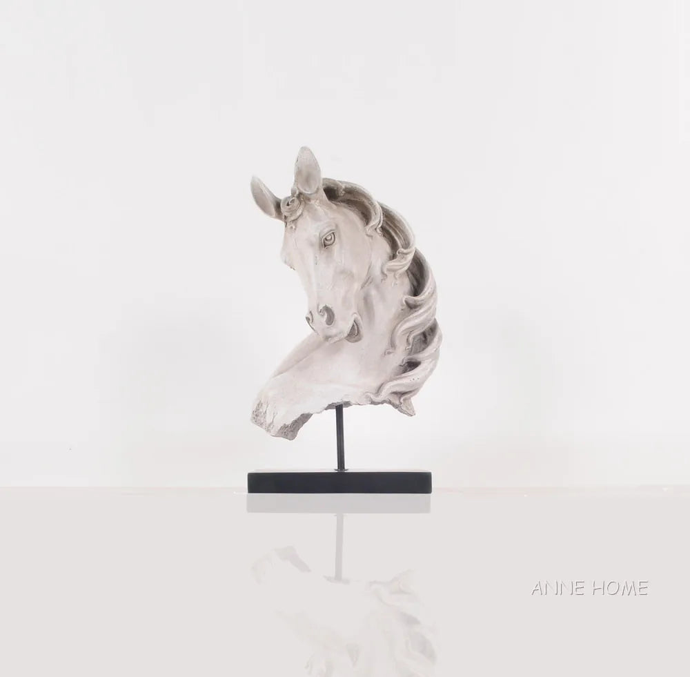 Anne Home - Horse Head Statue