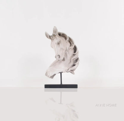 Anne Home - Horse Head Statue