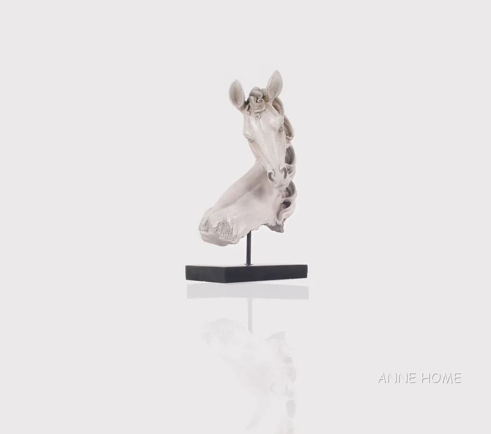 Anne Home - Horse Head Statue