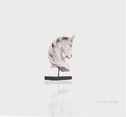 Anne Home - Horse Head Statue