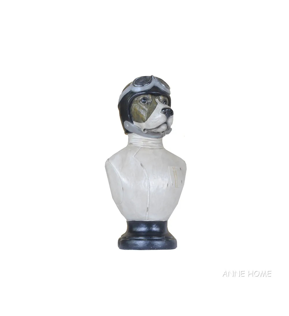 Anne Home - Dog Bust Statue
