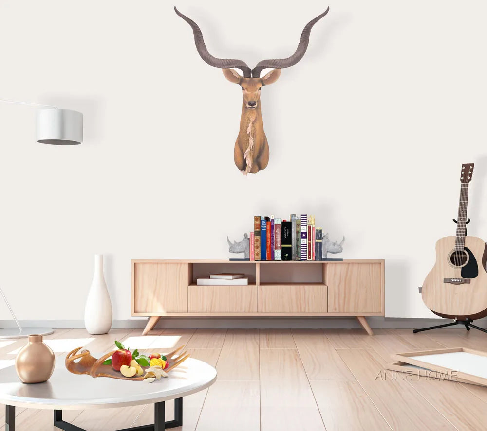 Anne Home - Rhino Head Bookend - Set of 2