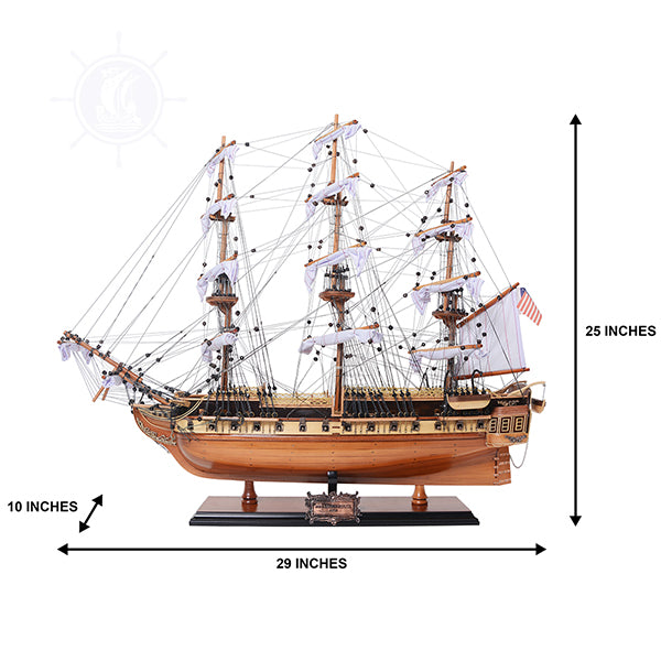 USS CONSTITUTION MODEL SHIP MEDIUM