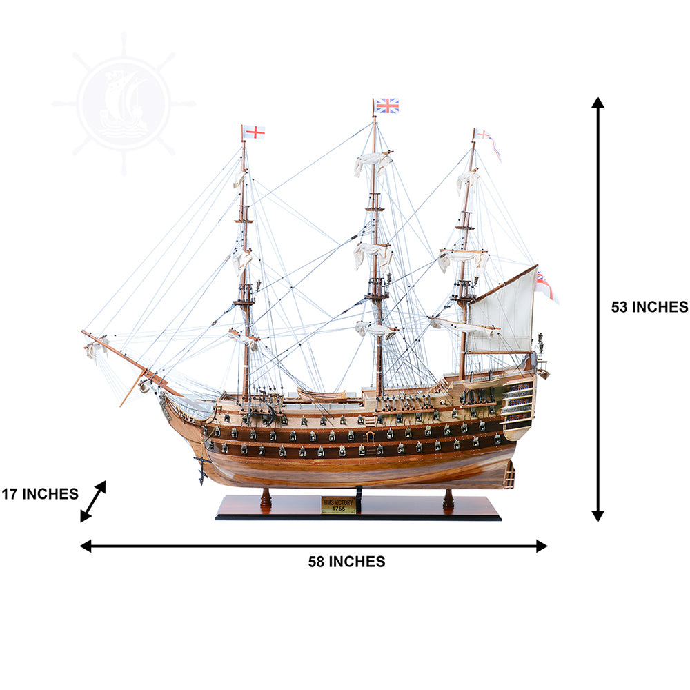 Maquette du navire de guerre HMS Victory XL, collection « Fleet Admiral Line Limited Edition »