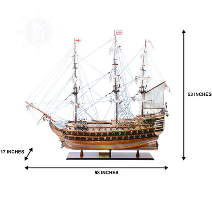 Maquette du navire de guerre HMS Victory XL, collection « Fleet Admiral Line Limited Edition »