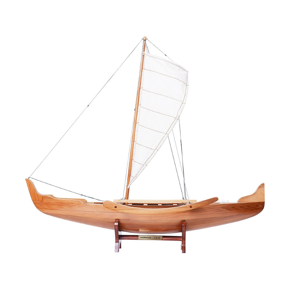 Wooden Model Hawaiian Canoe