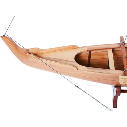 Wooden Model Hawaiian Canoe