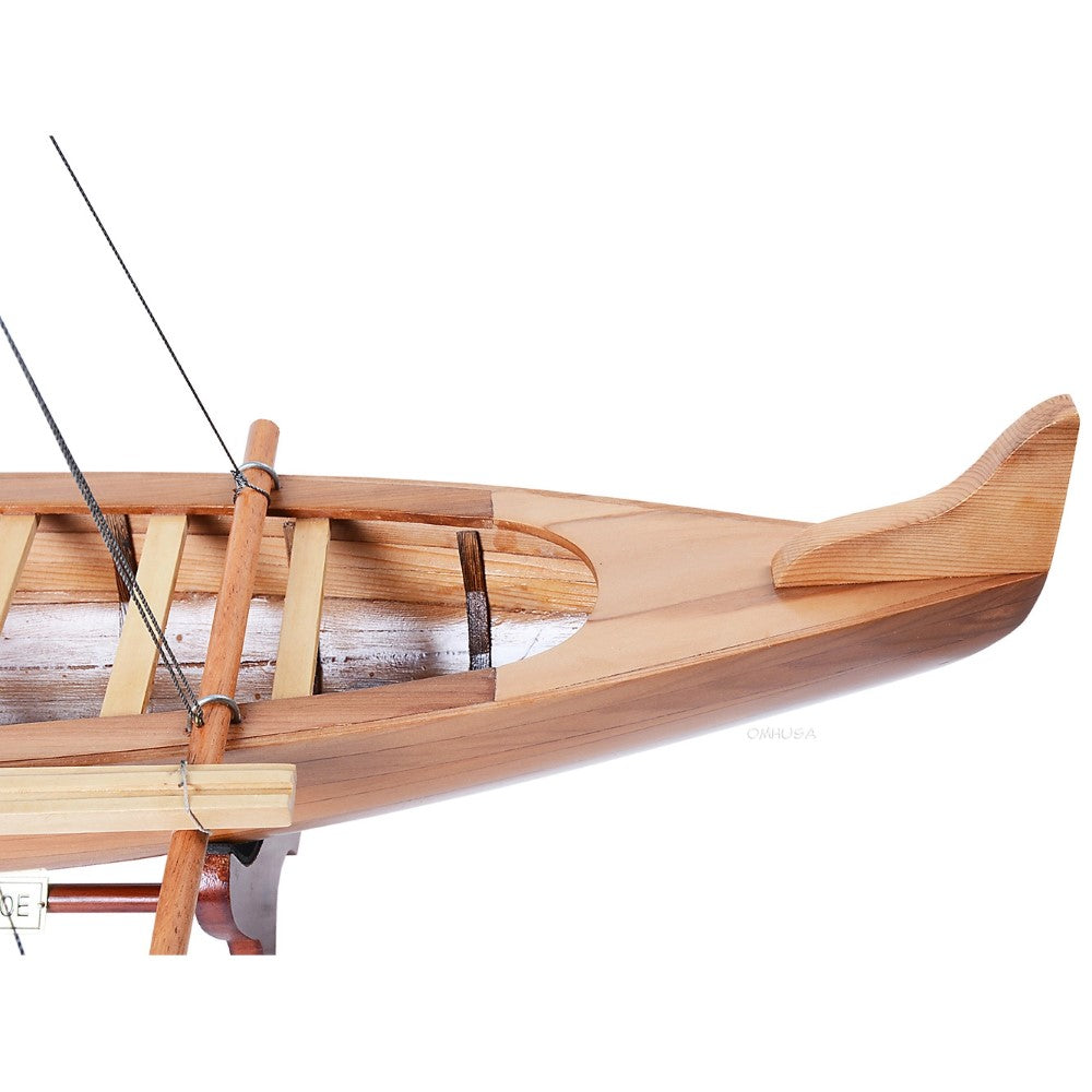 Wooden Model Hawaiian Canoe
