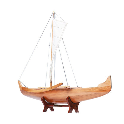 Wooden Model Hawaiian Canoe