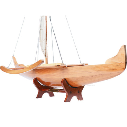 Wooden Model Hawaiian Canoe