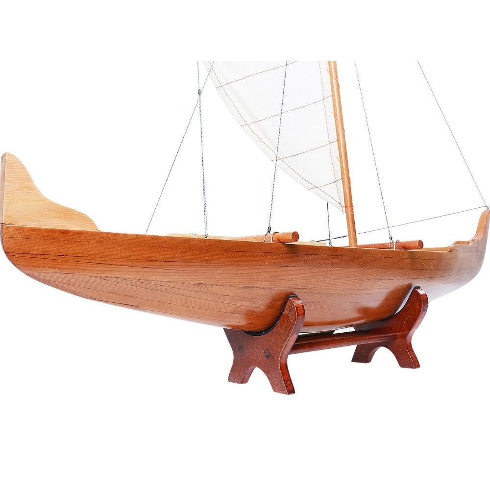 Wooden Model Hawaiian Canoe