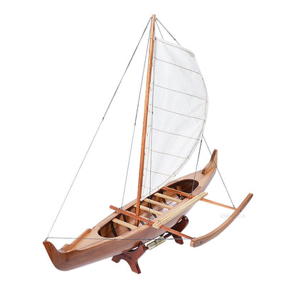 Wooden Model Hawaiian Canoe