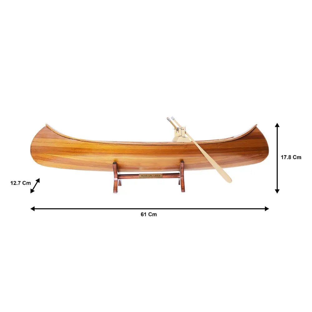 Indian Girl Canoe