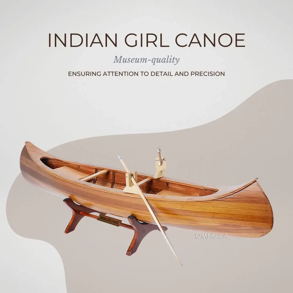 Indian Girl Canoe